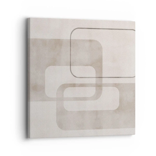 Schilderen op canvas - Geometrische voeg - 30x30 cm
