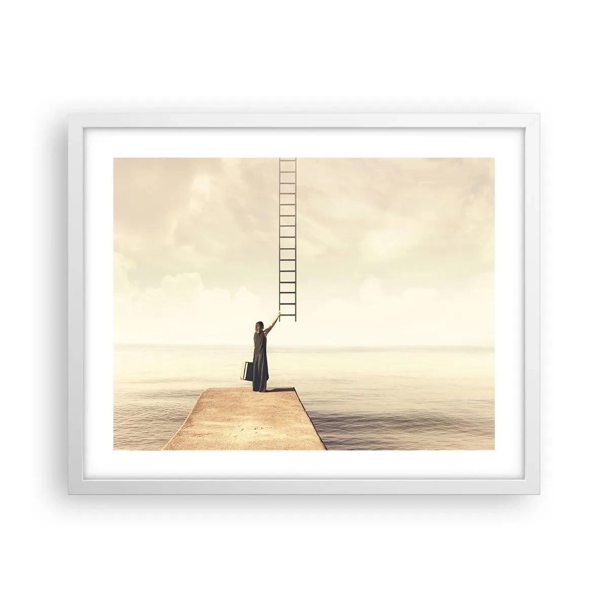 Poster in een witte lijst - Een magische reis - 50x40 cm