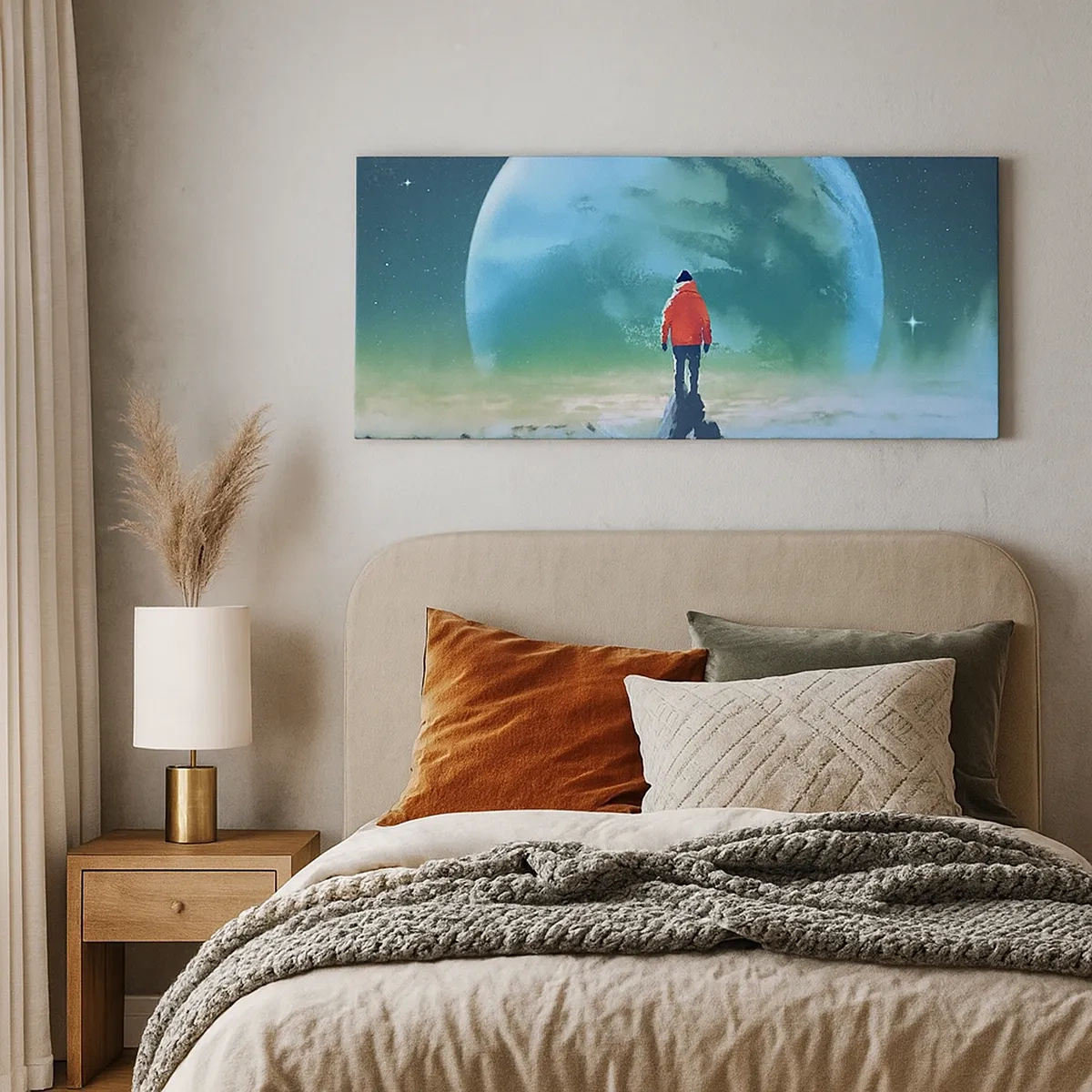 Schilderen op canvas - Ontdekkingsreiziger van het nieuwe land - 30x30 cm