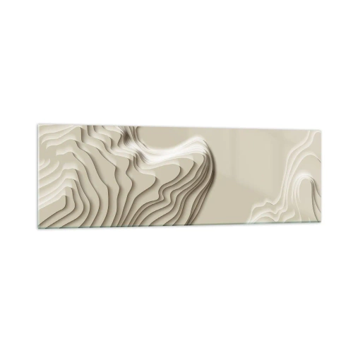 Schilderen op glas - Kunst topografie - 160x50 cm