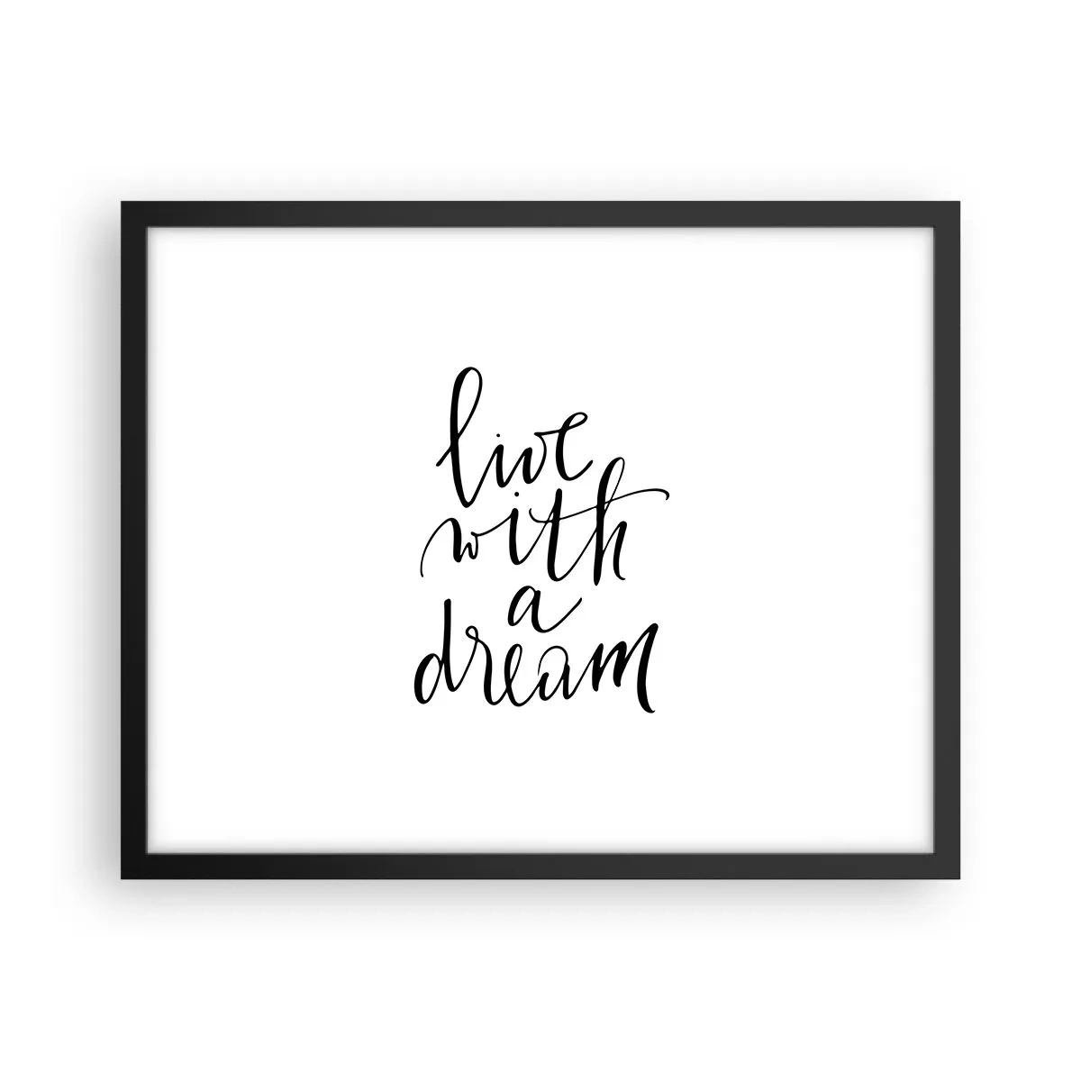 Poster in een zwarte lijst - Natuurlijk - 50x40 cm