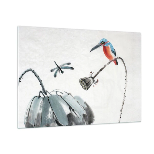 Schilderen op glas - Het leven van de weide - 100x70 cm