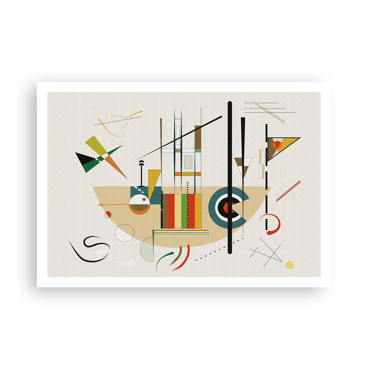 Poster - En de wereld lacht - 100x70 cm