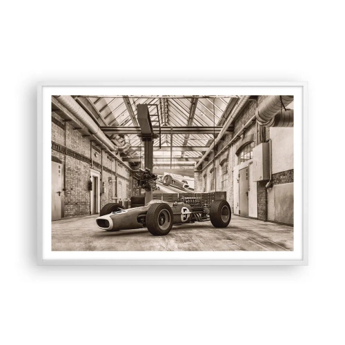 Poster in een witte lijst - De rust van de winnaar - 91x61 cm