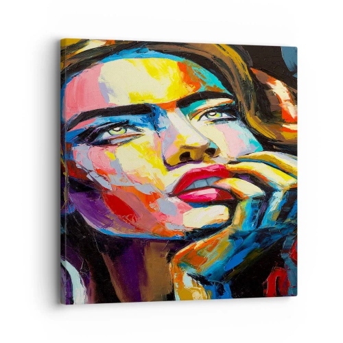 Schilderen op canvas - Dromen vliegen in de lucht als vogels - 30x30 cm