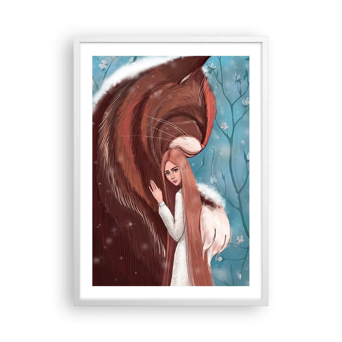 Poster in een witte lijst - Welkom in het sprookje - 50x70 cm