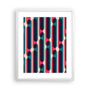 Poster in een witte lijst - In de diepte en vooruit - 40x50 cm