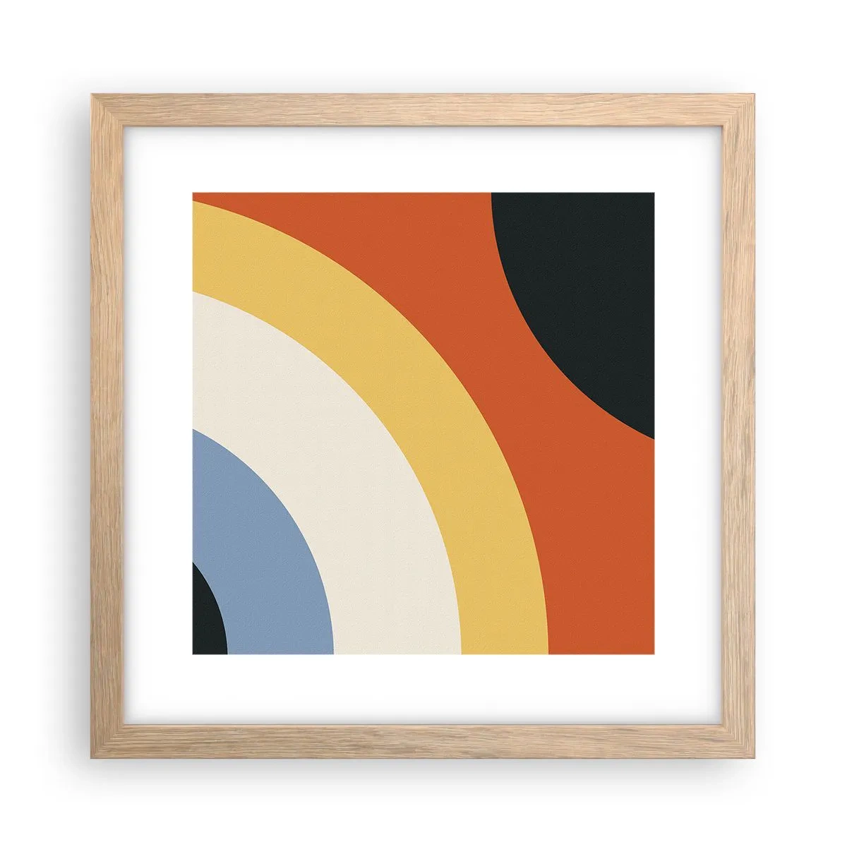Een poster in een licht eiken lijst - Naar mezelf toe - 30x30 cm