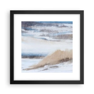 Poster in een zwarte lijst - Winterse compositie - 30x30 cm
