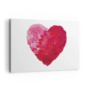 Schilderen op canvas - Alles wat je nodig hebt is liefde - 120x80 cm