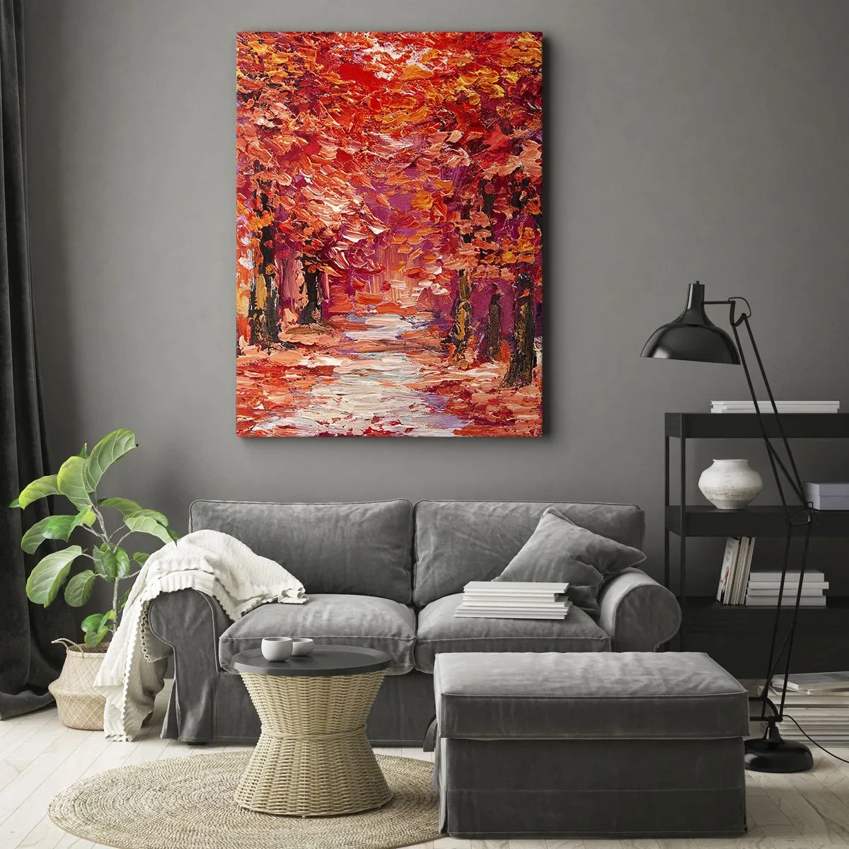 Schilderen op canvas - Herfst impressie - 70x100 cm