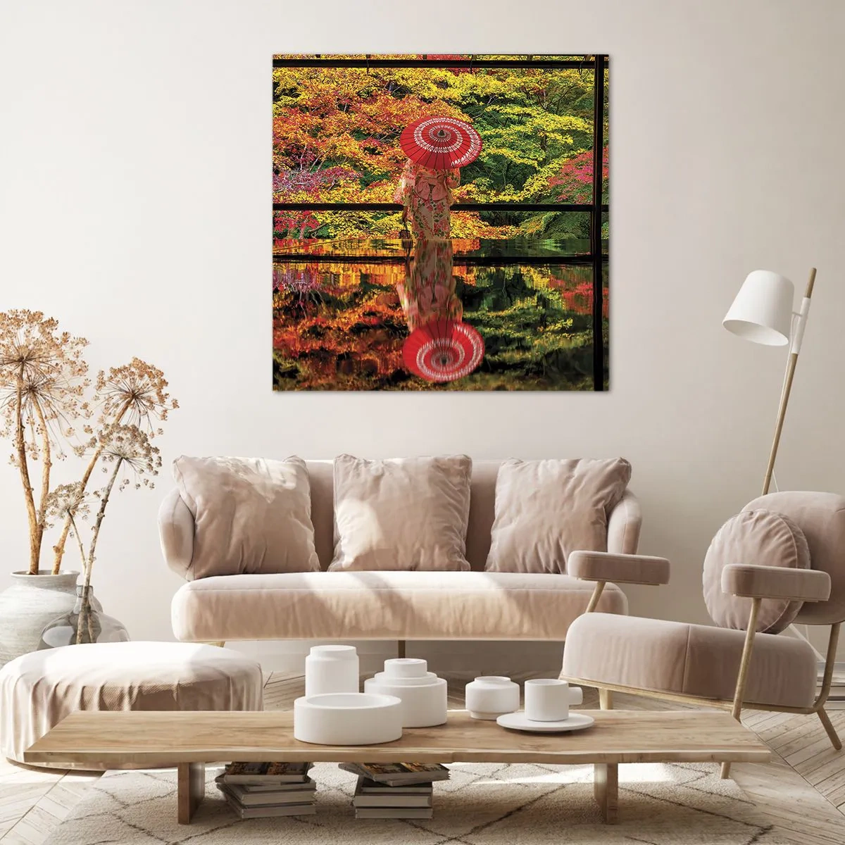 Schilderen op canvas - In de tempel van de natuur - 60x60 cm
