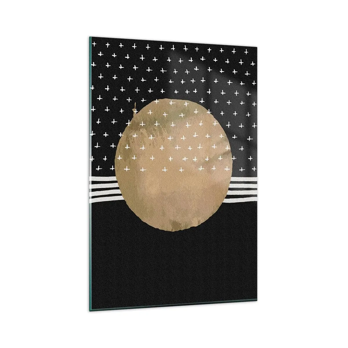 Schilderen op glas - Samenstelling: galaxy-vlag - 80x120 cm