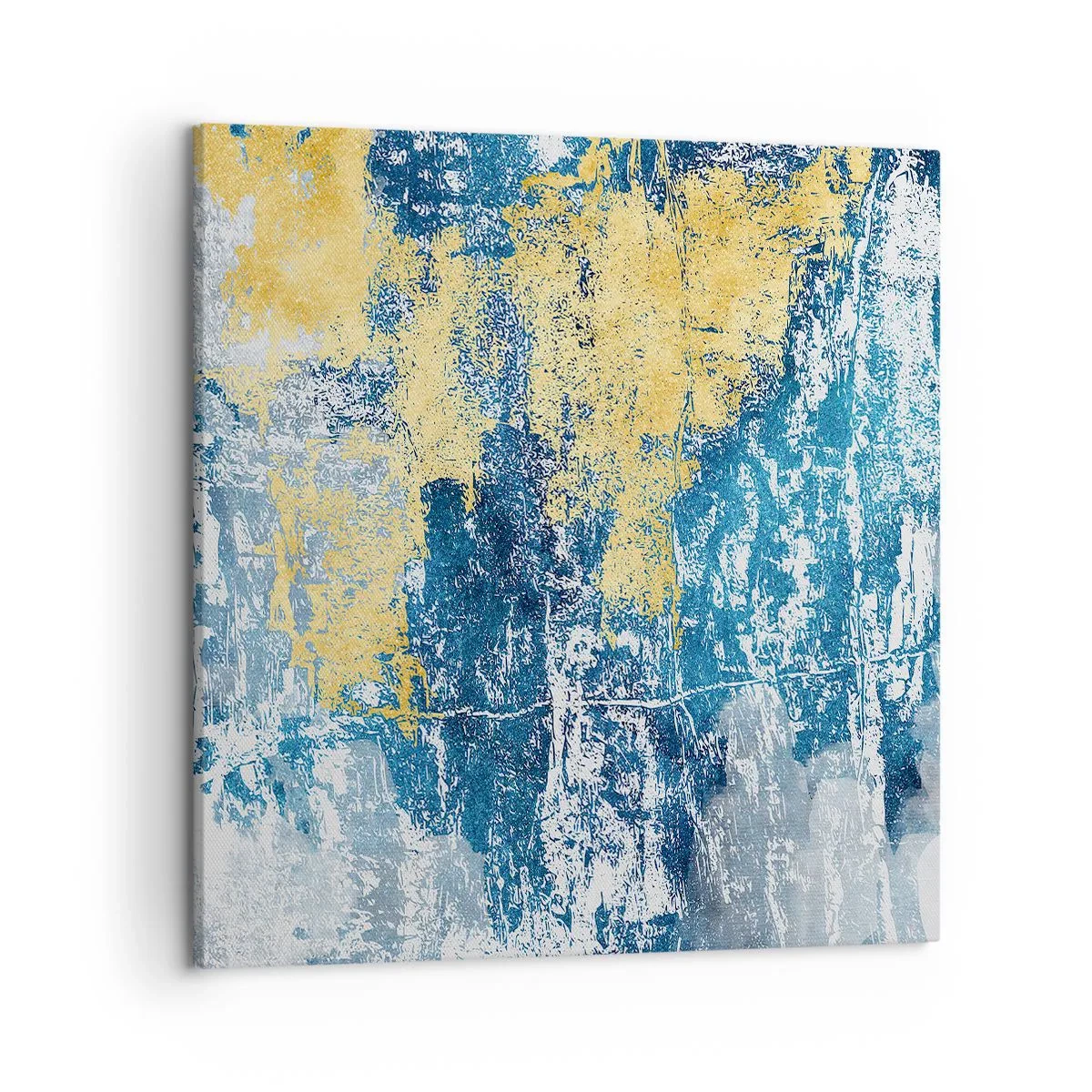 Schilderen op canvas - Abstractie vol met weer - 50x50 cm