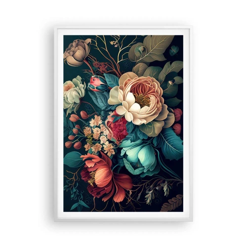 Poster in een witte lijst - 19e-eeuwse charme - 70x100 cm