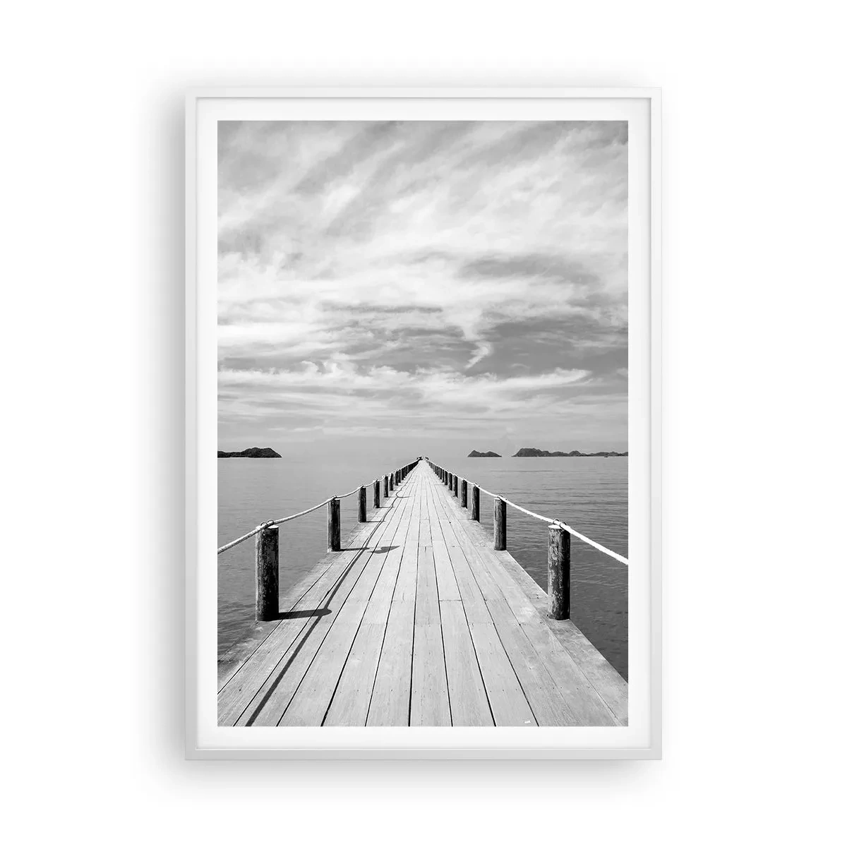 Poster in een witte lijst - Of misschien een reis... - 70x100 cm