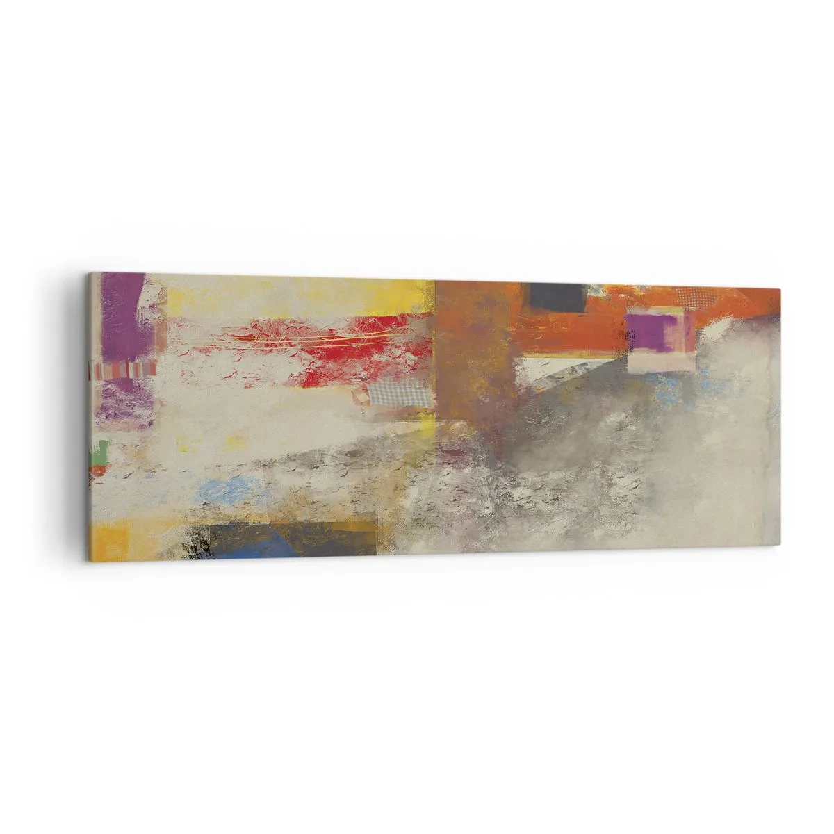 Schilderen op canvas - Kleur geometrie - 140x50 cm