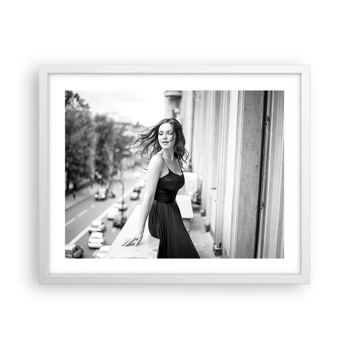 Poster in een witte lijst - Zeker een Parijzenaar - 50x40 cm