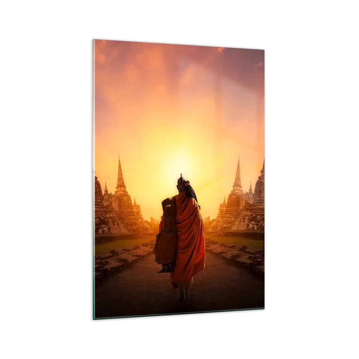 Schilderen op glas - In vrede voor de eeuwigheid - 70x100 cm