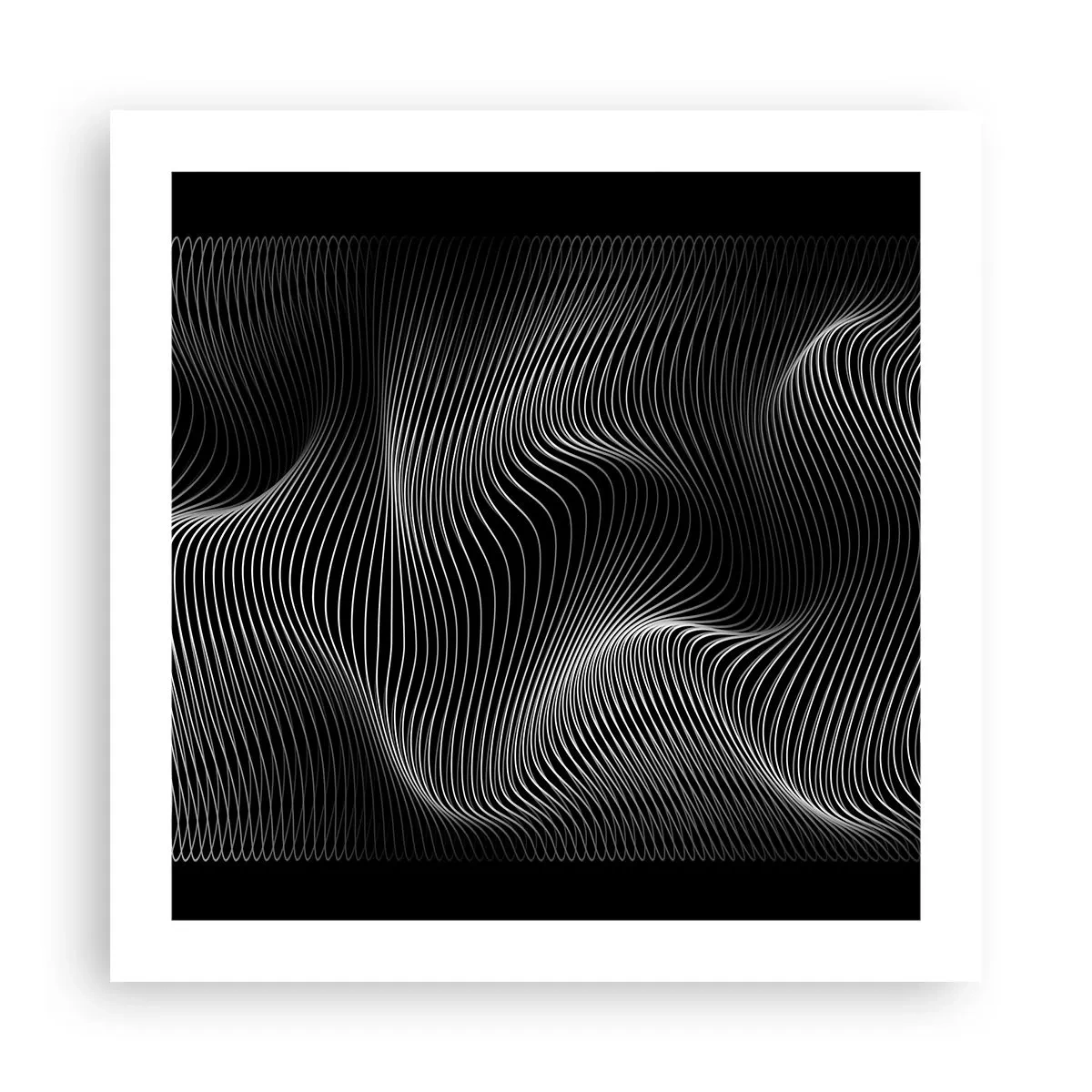 Poster - Dans van licht in de ruimte - 50x50 cm