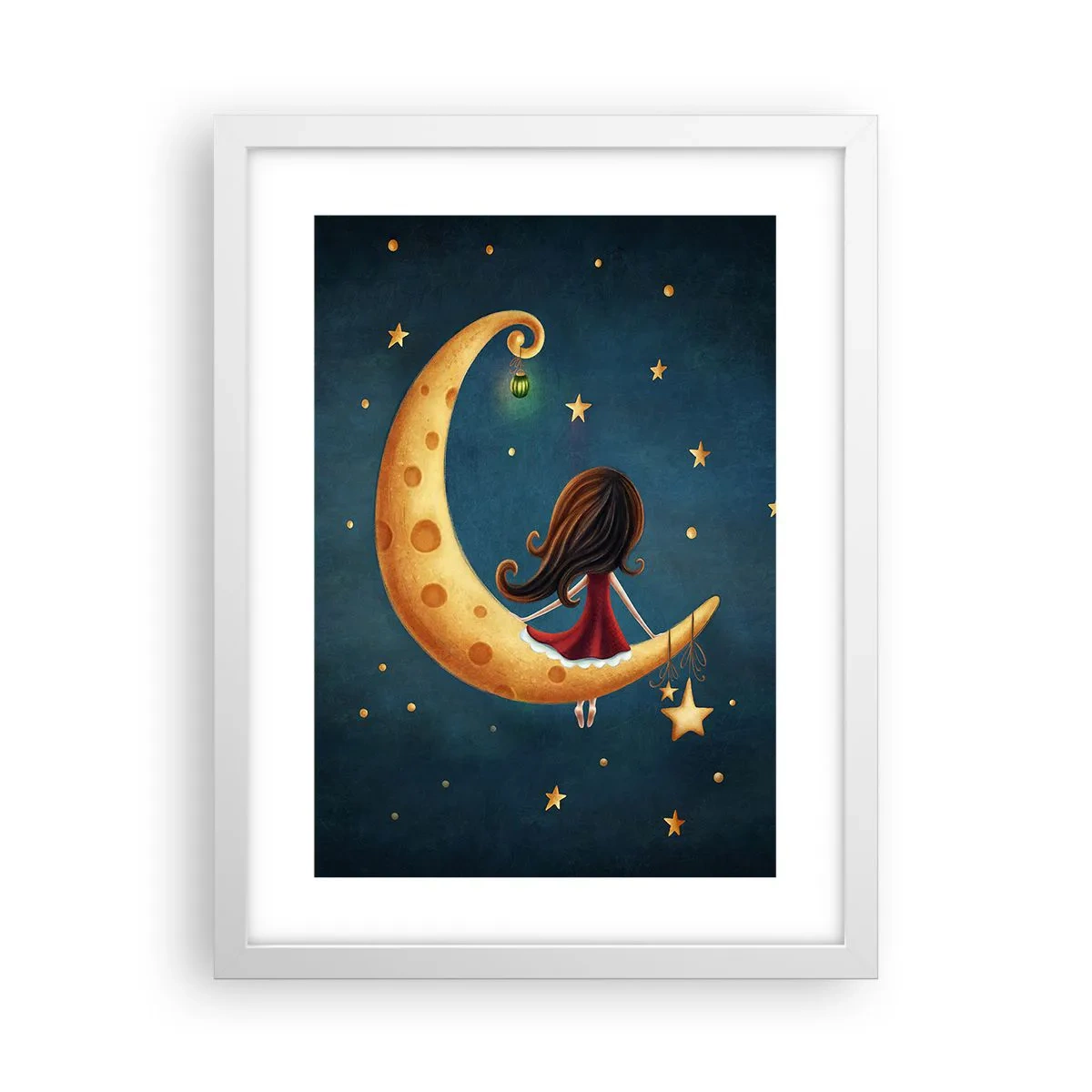 Poster in een witte lijst - Een keer… - 30x40 cm