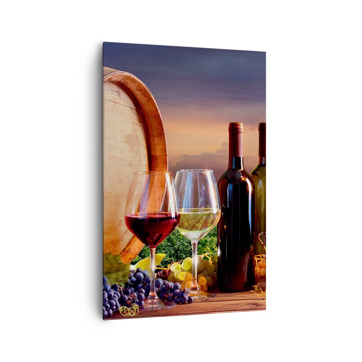 Schilderen op canvas - Het leven smaakt hier - 80x120 cm