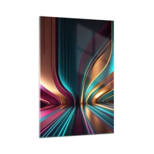 Schilderen op glas - Architectuur van licht - 70x100 cm