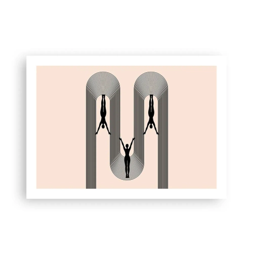 Poster - Op zijn kop - 70x50 cm