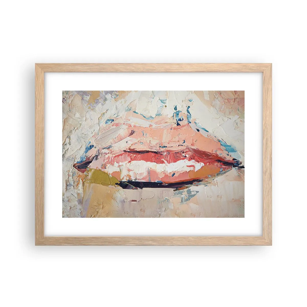 Een poster in een licht eiken lijst - Het wekt de zintuigen - 40x30 cm