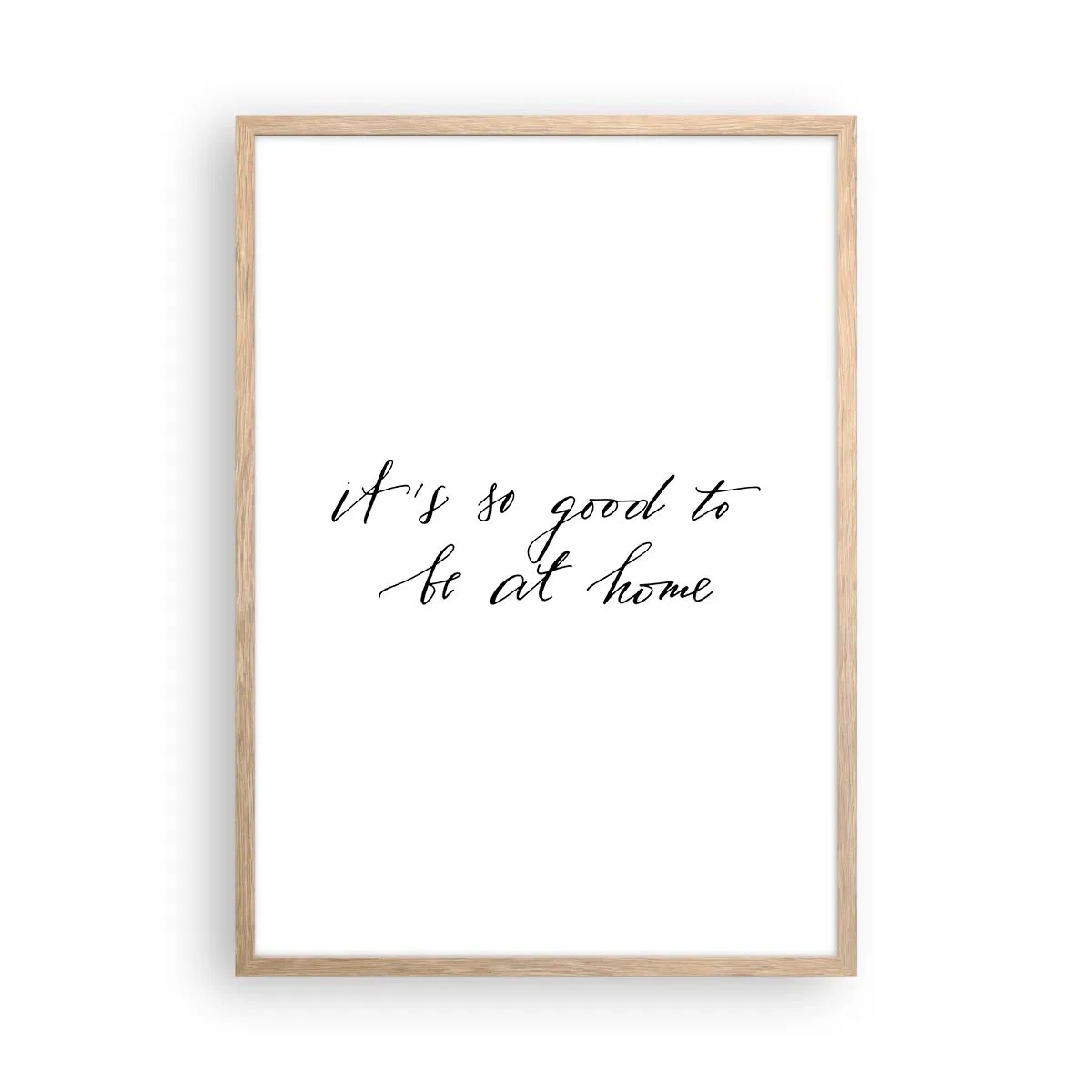 Een poster in een licht eiken lijst - De hele waarheid - 50x70 cm