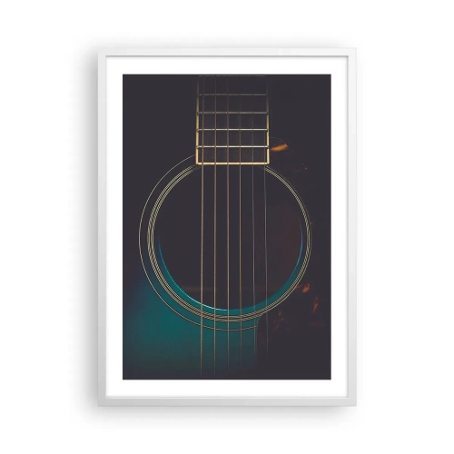 Poster in een witte lijst - Nog even voordat het klinkt - 50x70 cm