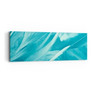 Schilderen op canvas - Verdrinken in pluisjes - 90x30 cm