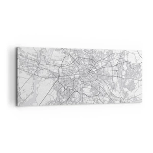 Schilderen op canvas - Berlijnse bloem - 100x40 cm