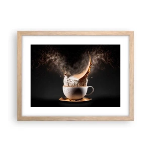 Een poster in een licht eiken lijst - Een explosie van smaak - 40x30 cm