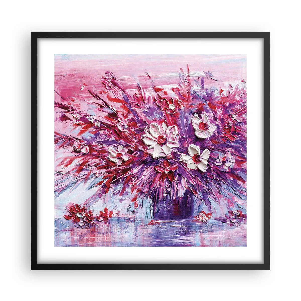 Poster in een zwarte lijst - Onschuld en passie - 50x50 cm