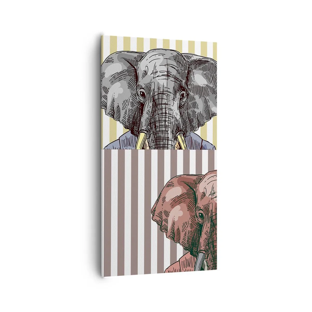 Schilderen op canvas - Elegant van nature - 65x120 cm