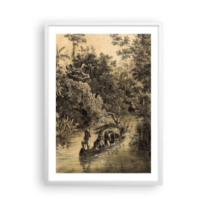 Poster in een witte lijst - Expeditie naar de bron - 50x70 cm