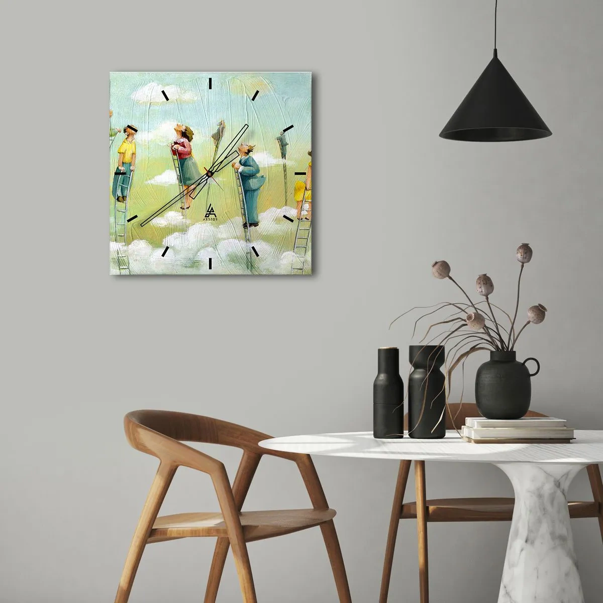 Wandklok - Klok - Achter je droom - 30x30 cm