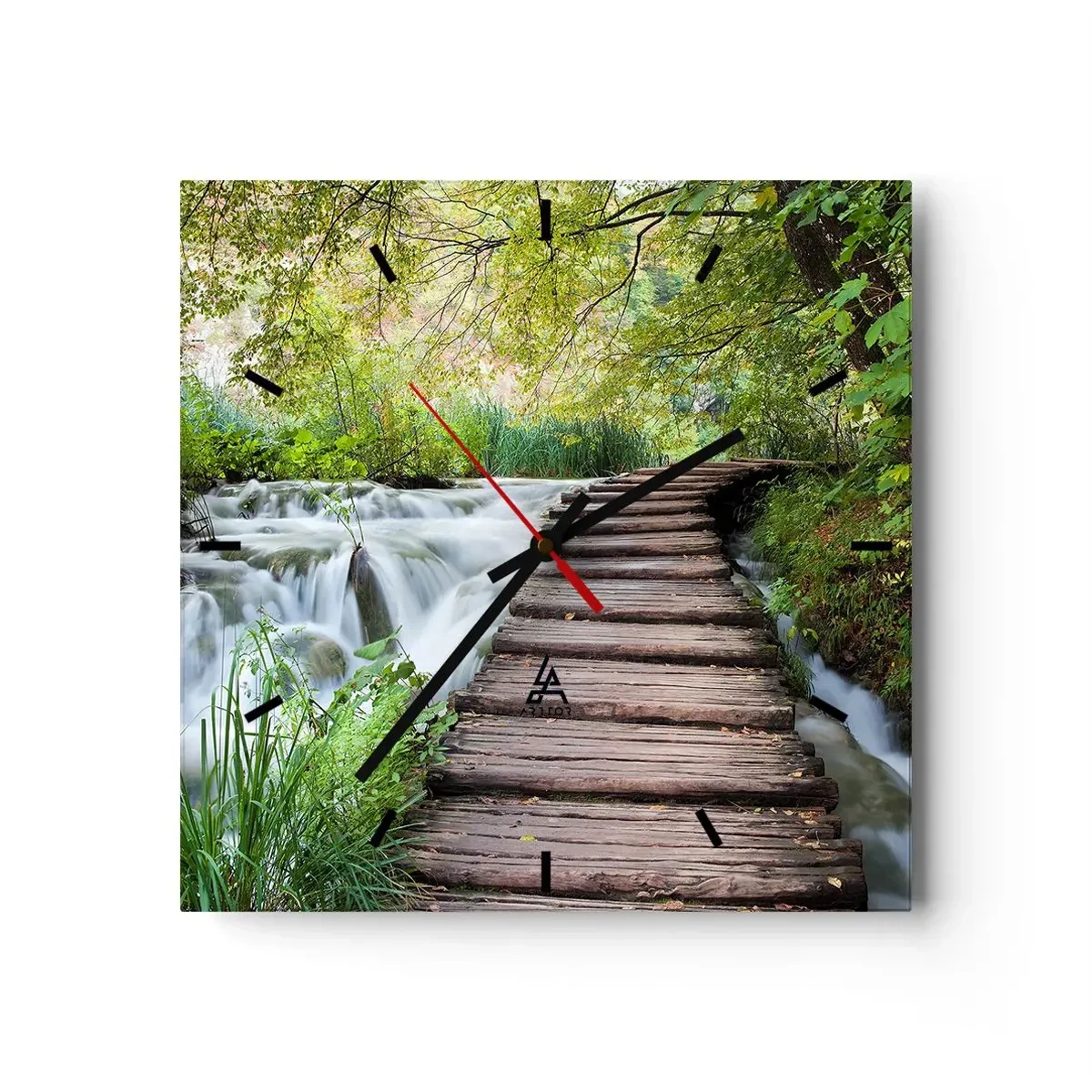 Wandklok - Klok - Geen stilstaand water - 40x40 cm