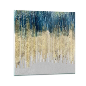 Schilderen op glas - Vergulde grens - 30x30 cm