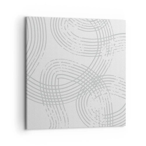 Schilderen op canvas - Er is geen rechte weg - 60x60 cm