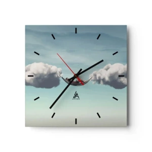 Wandklok - Klok - Het geluk van het moment - 30x30 cm