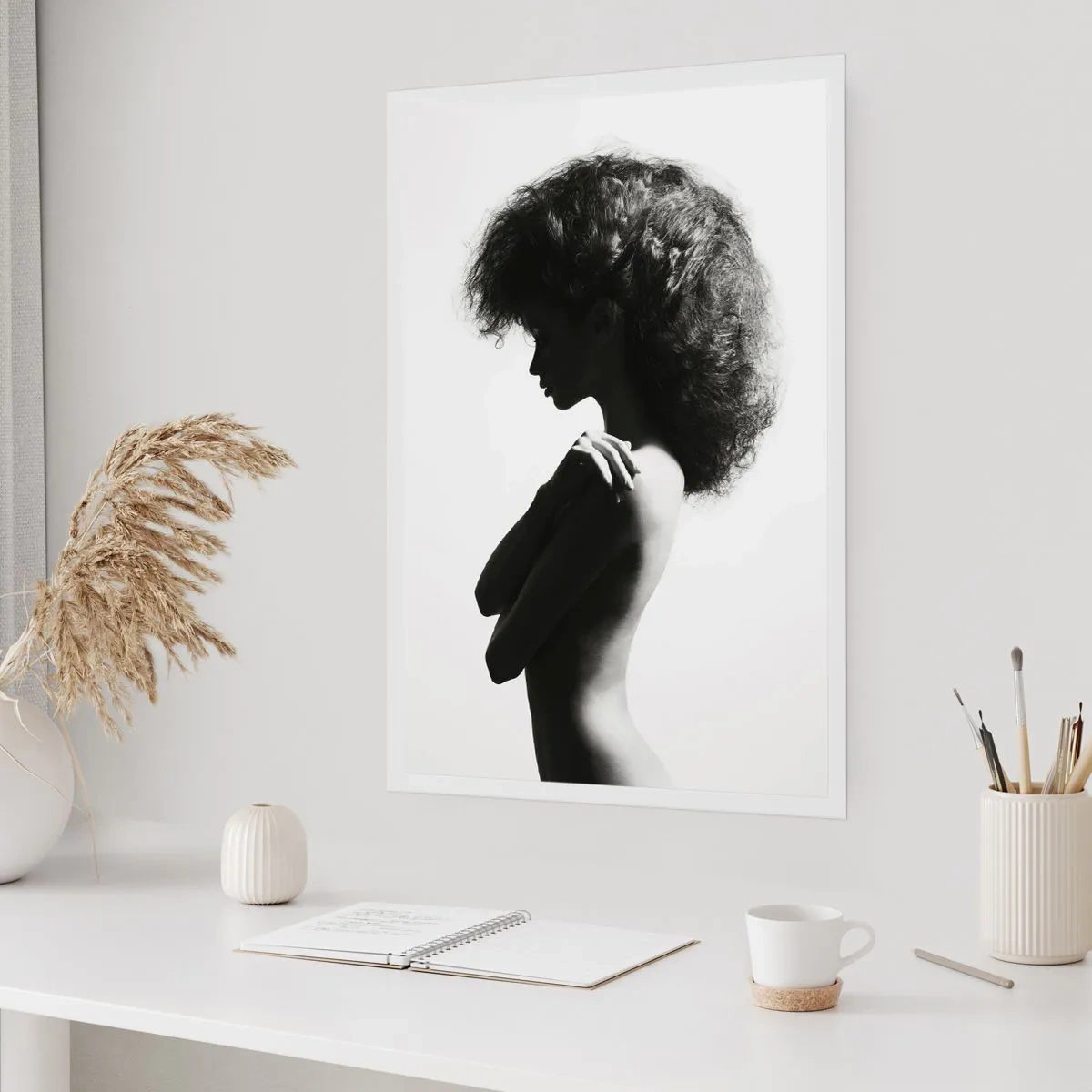 Poster - Als een bloem op een slanke stengel - 30x40 cm