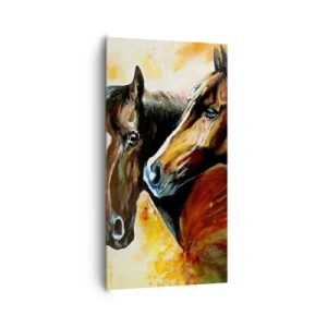 Schilderen op canvas - Twee keer zo sierlijk - 65x120 cm