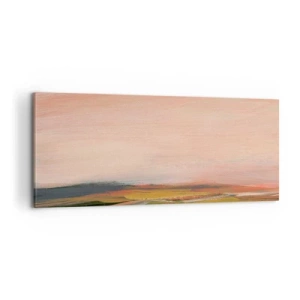 Schilderen op canvas - In roze tinten - 100x40 cm
