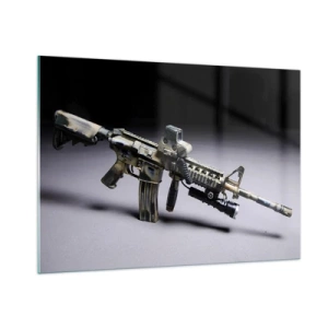 Schilderen op glas - Altijd dreigend - 100x70 cm