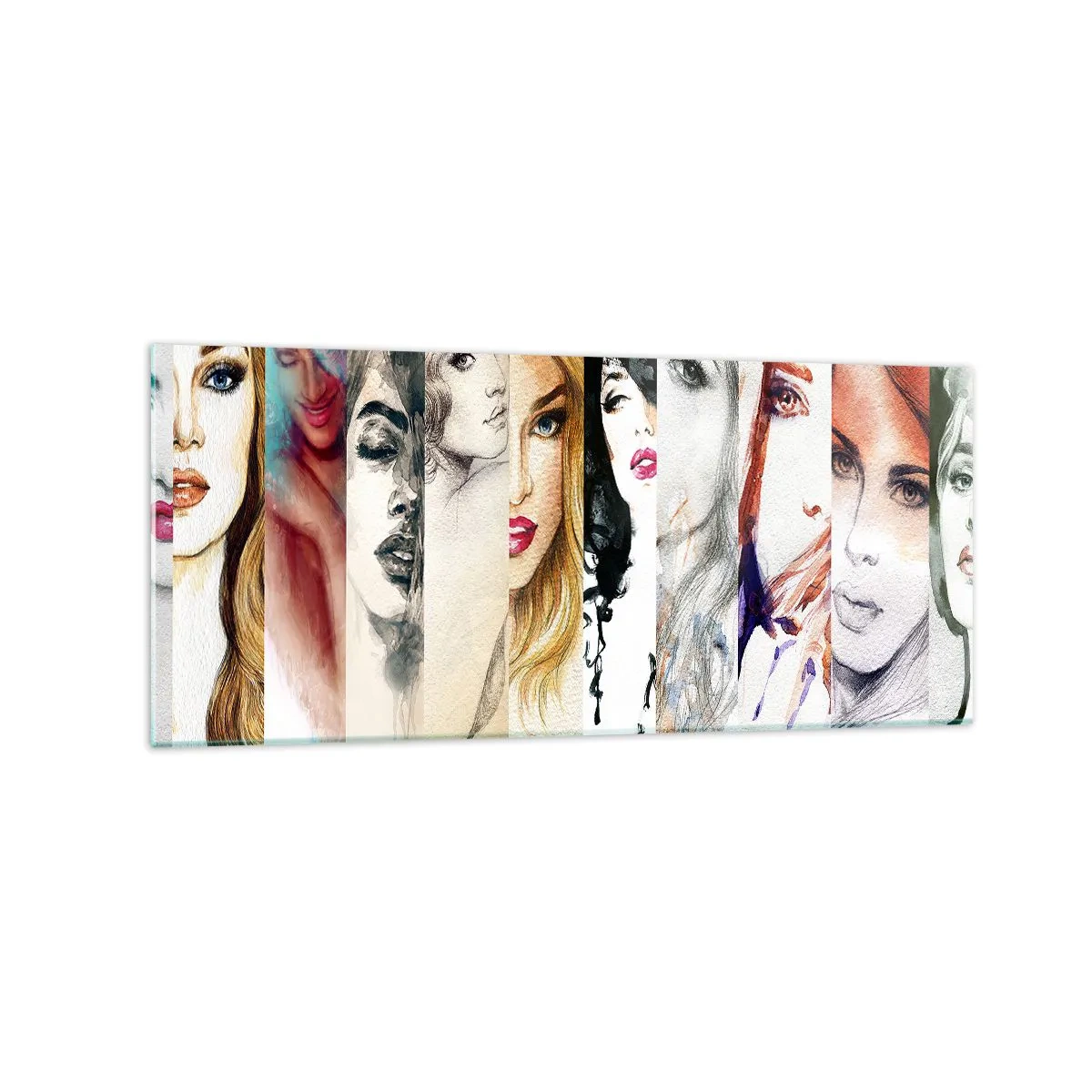 Schilderen op glas - En jij bent het altijd - 120x50 cm