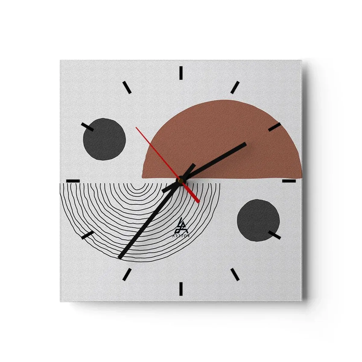 Wandklok - Klok - Perfectie van het wiel - 30x30 cm