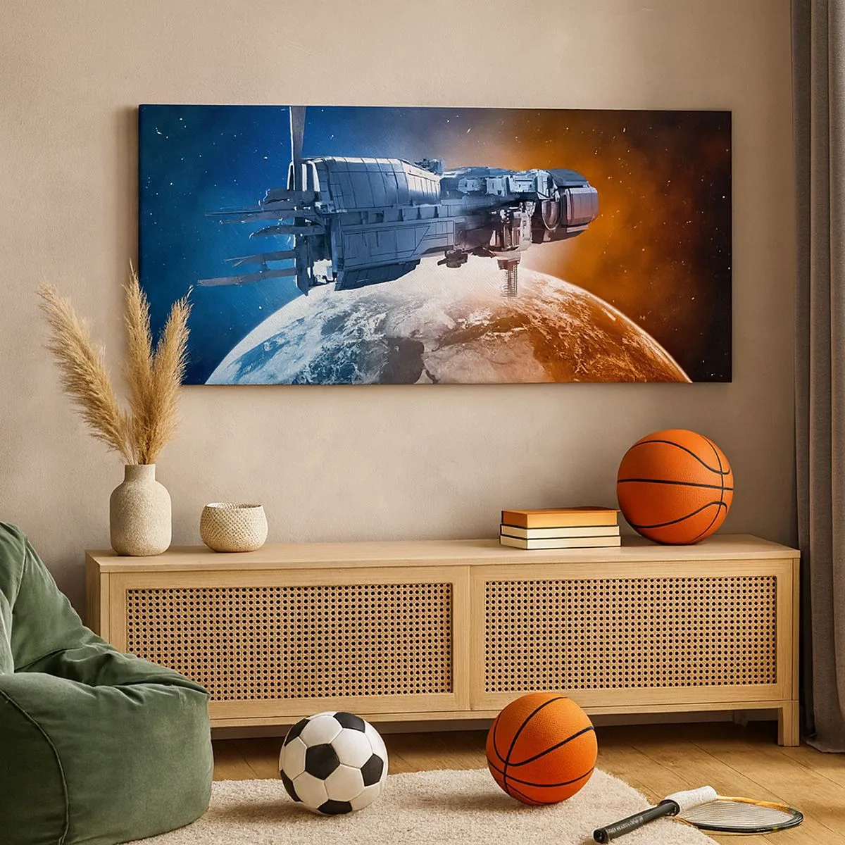 Schilderen op canvas - Een zorgvuldige waarnemer - 100x40 cm