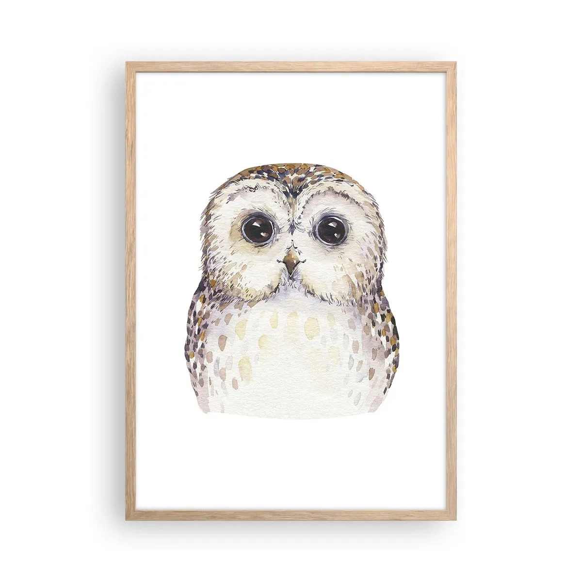 Een poster in een licht eiken lijst - Kijk in mijn ogen - 50x70 cm